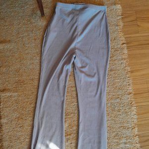 Missguided-Maternity-Ribbed Flare in Grey